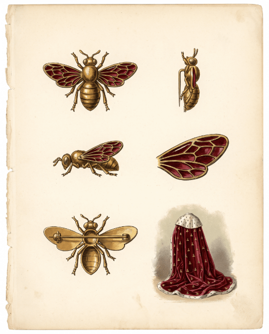 Illustration · Les abeilles d'or, de Childéric à Napoléon